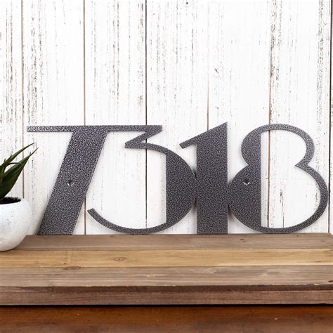 8 metal house numbers|8 inch metal house numbers.